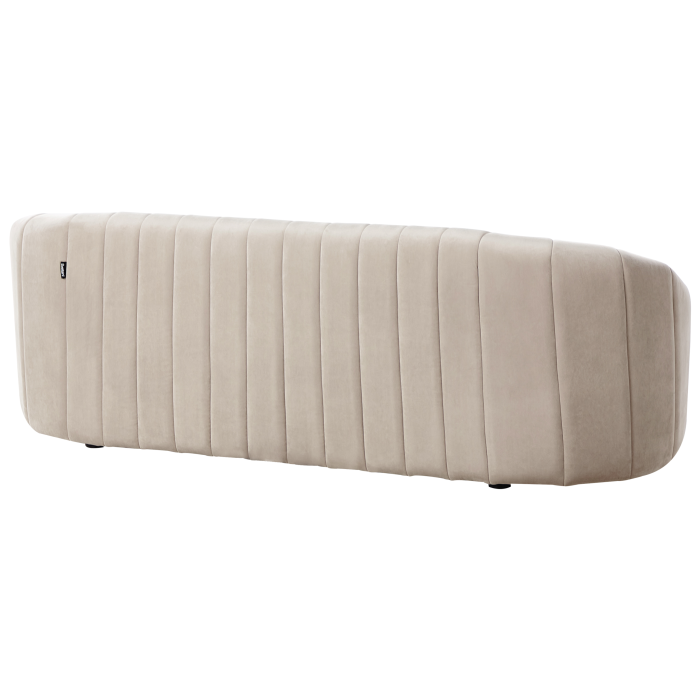 Canapea cu 3 locuri MALUNG Catifea Bej [5]