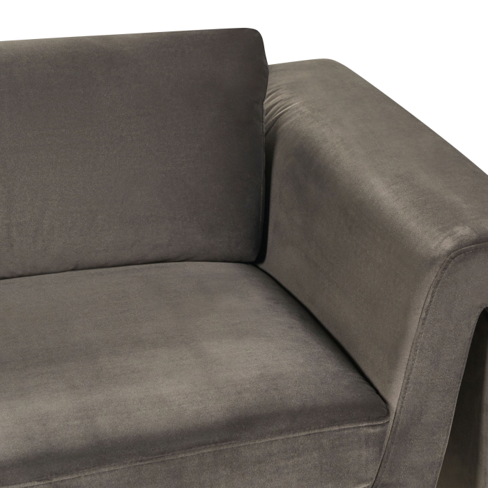 3-seater sofa MAUNU Velvet Graphite grey [7]