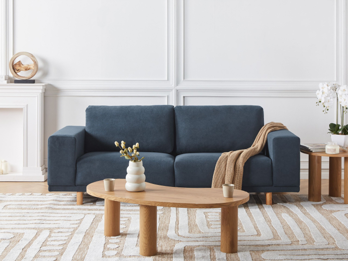 NIVALA 3-seater sofa bed Dark blue [1]