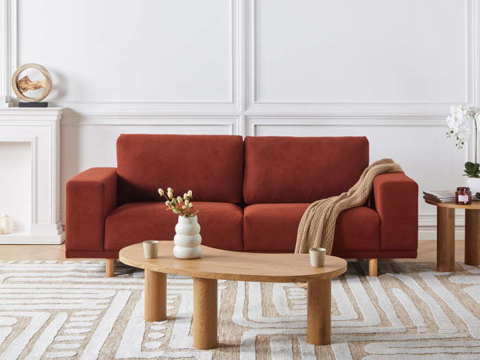 NIVALA 3-seater sofa Red [1]