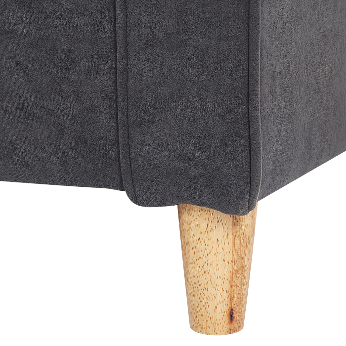 RONNEBY 3-seater sofa Velvet Dark grey [7]