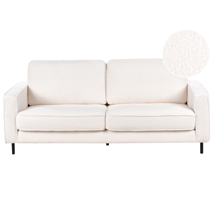 3-seater sofa SAVALEN Boucle White [2]