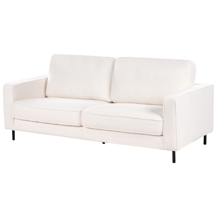 3-seater sofa SAVALEN Boucle White [5]