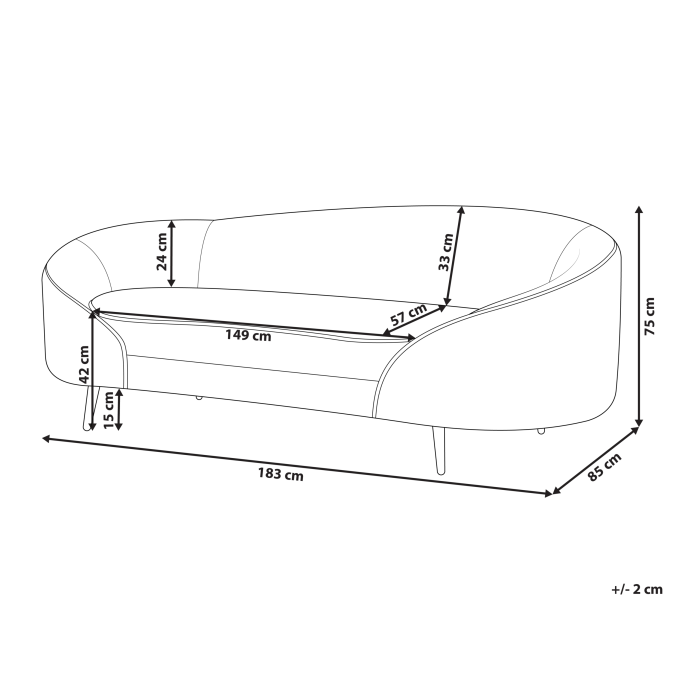 SAVAR Boucle 3-seater sofa bed White [3]