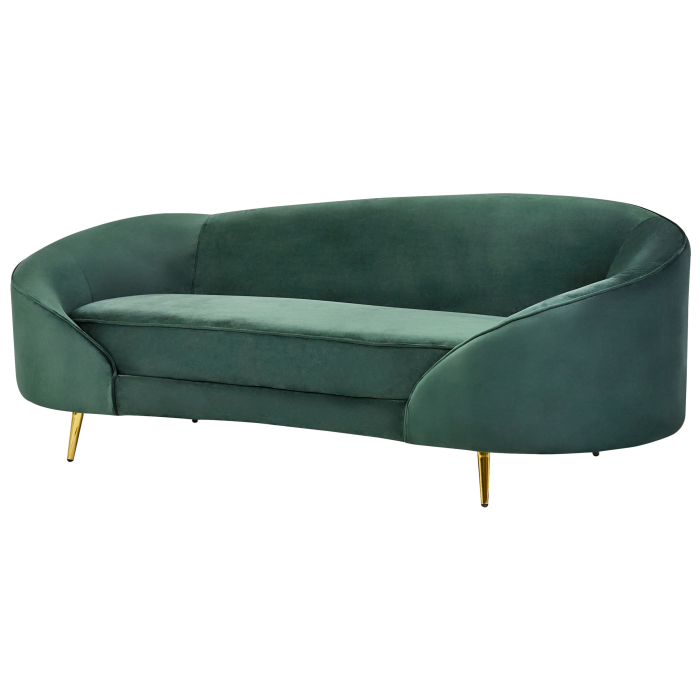 Canapea cu 3 locuri SAVAR Catifea Verde smarald [4]