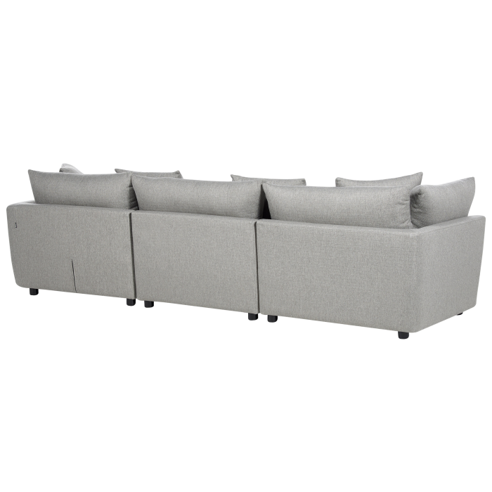 SIGTUNA 3-seater sofa Light grey with ottoman [7]