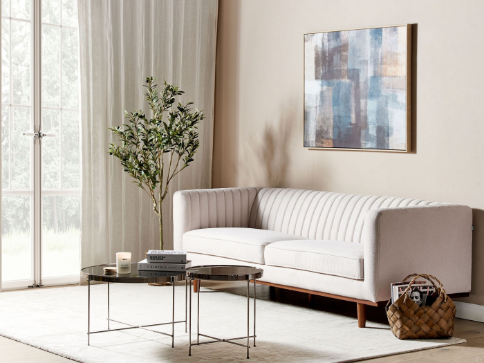 Canapea cu 3 locuri SKAULE  Bej [1]