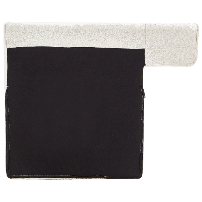 Canapea cu 3 locuri SKIVE Boucle Alb [8]