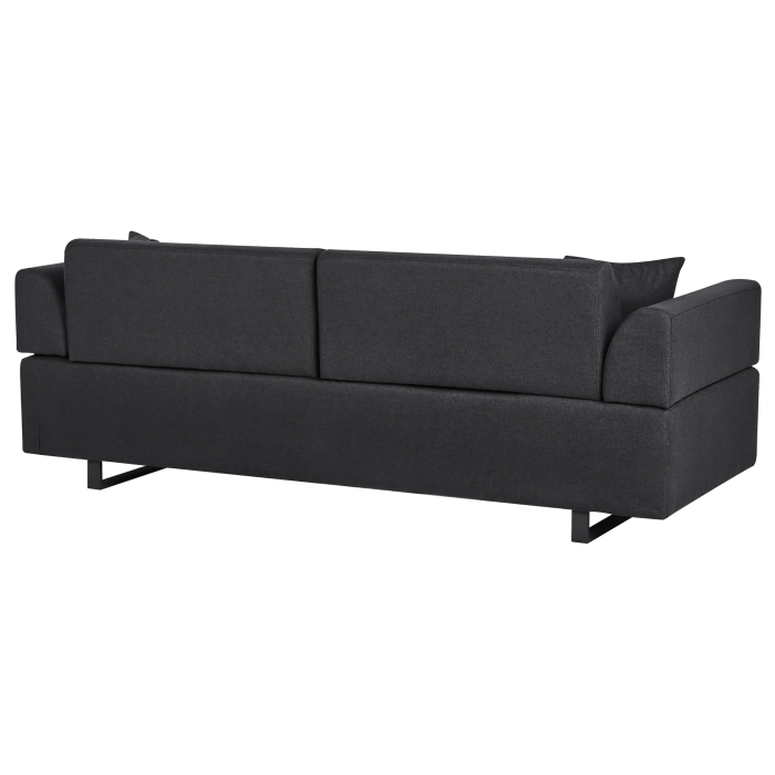 Canapea cu 3 locuri SOKNA  Negru cu mese [5]