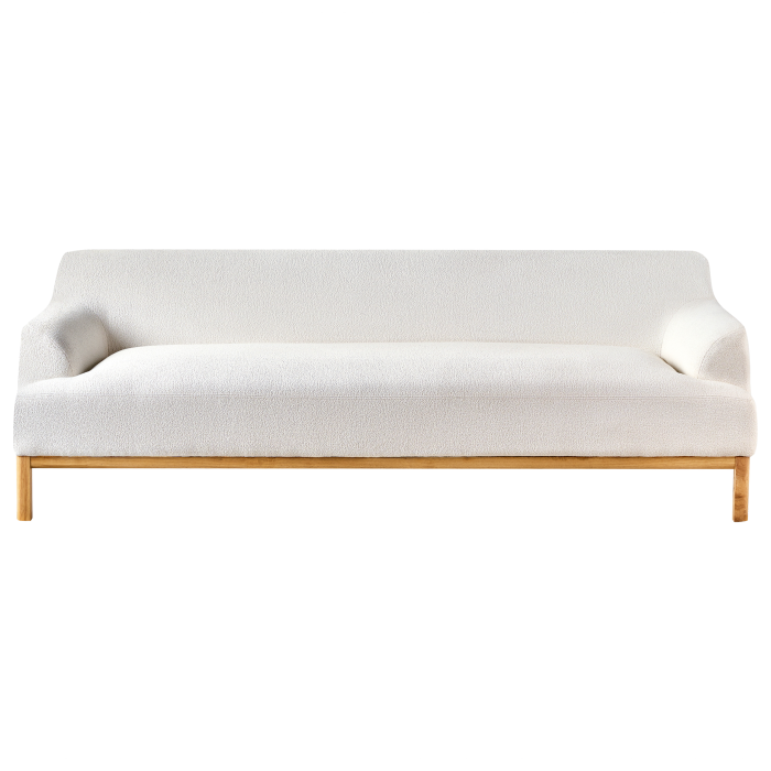 Canapea cu 3 locuri SOSJO Boucle Alb-murdar [4]