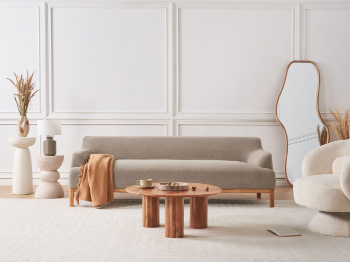 3-seater sofa SOSJO Taupe [1]