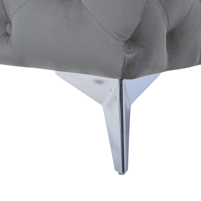 Canapea cu 3 locuri SOTRA Catifea Gri [10]