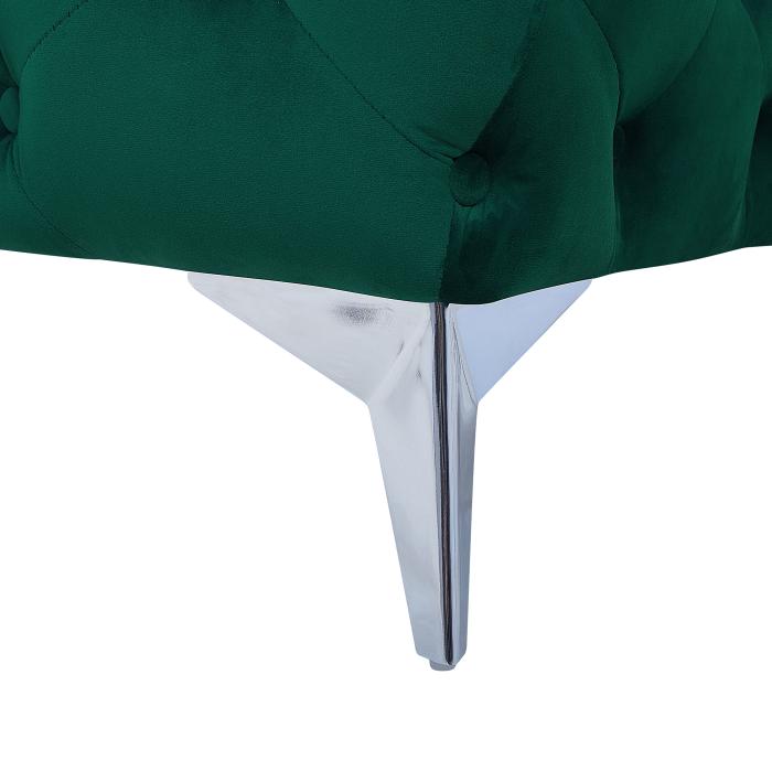 3-seater sofa SOTRA Velvet Emerald green [10]