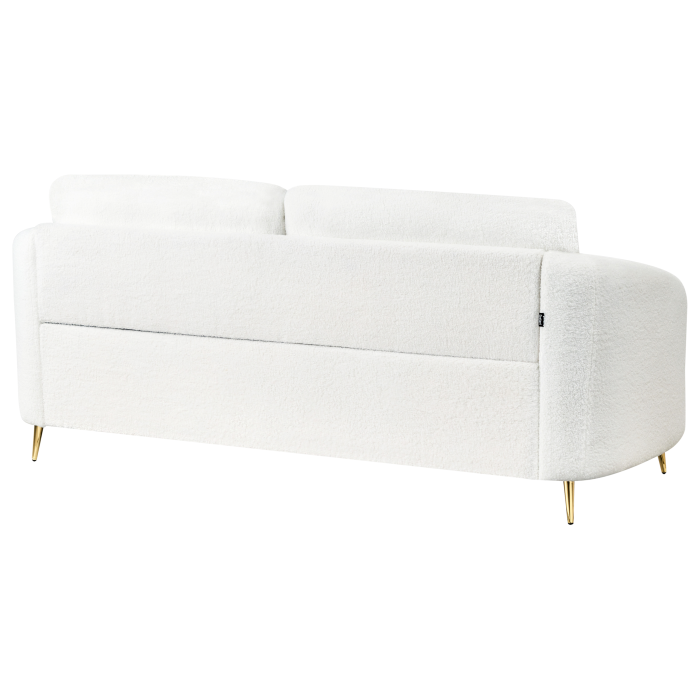 Canapea cu 3 locuri TROSA Boucle Alb [6]