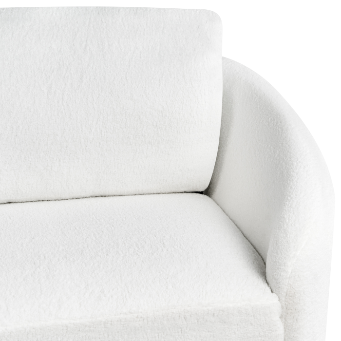 Canapea cu 3 locuri TROSA Boucle Alb [8]