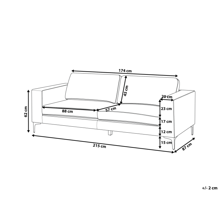 3-seater sofa VADSTENA Velvet Green [3]
