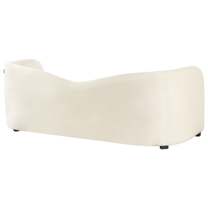 3-seater sofa VELTADA Off-white velvet [5]