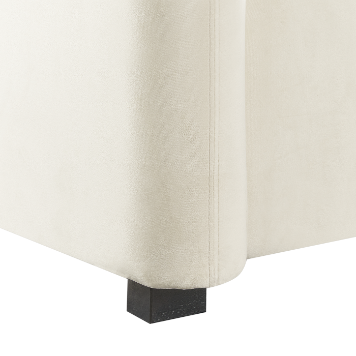 3-seater sofa VELTADA Off-white velvet [9]