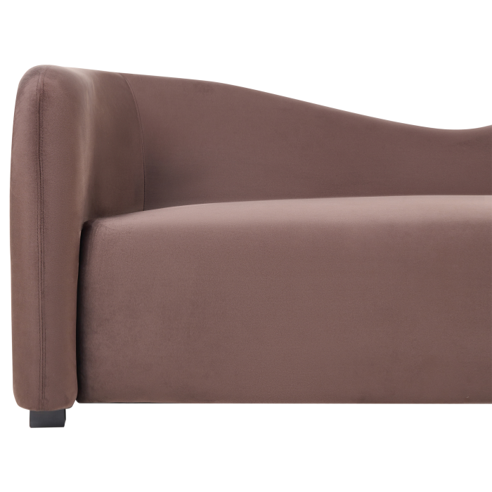3-seater sofa VELTADA Velvet Dark brown [6]