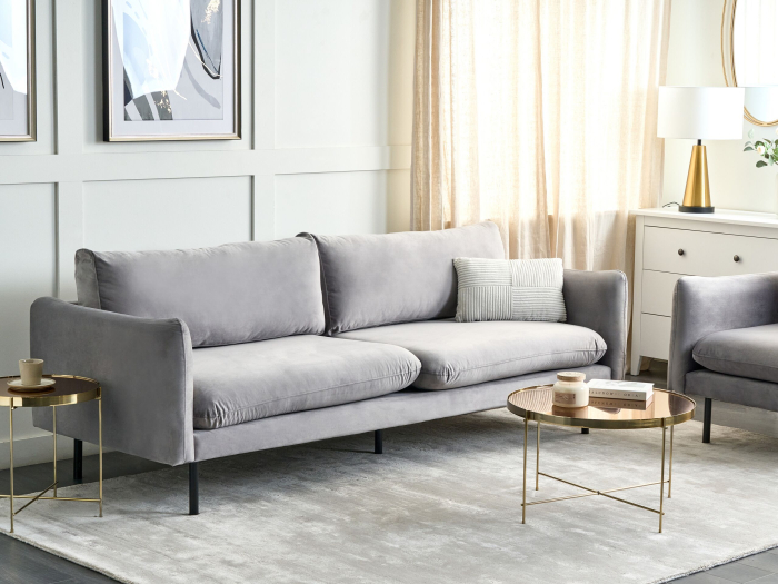 3-seater sofa VINTERBRO Grey Velvet [1]