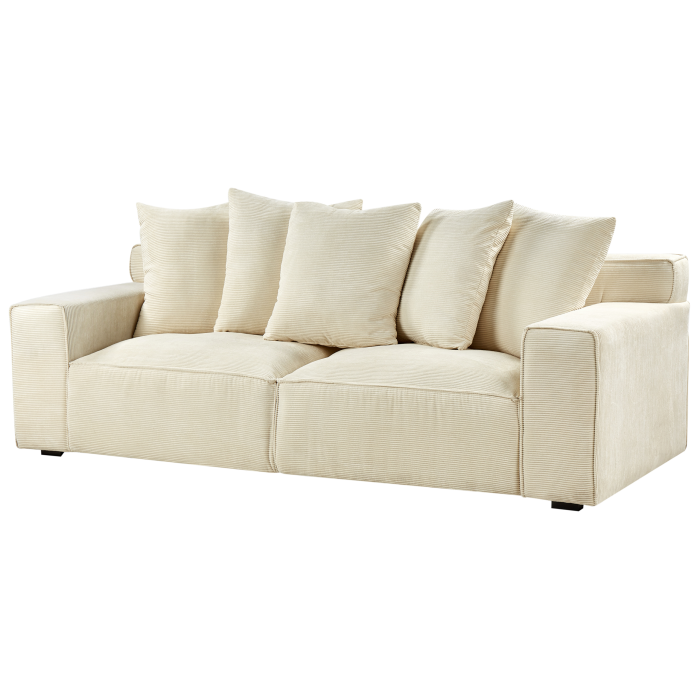 3-seater sofa VISKAN Velour Light Beige [5]
