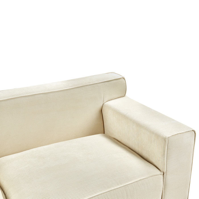 3-seater sofa VISKAN Velour Light Beige [9]