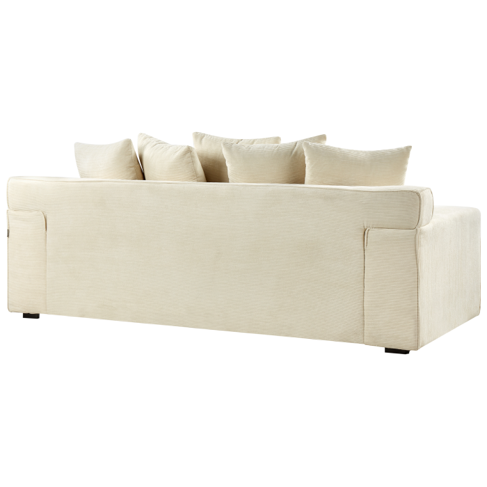 3-seater sofa VISKAN Velour Light Beige [6]