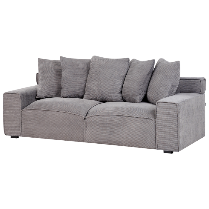 3-seater sofa VISKAN Velour Dark grey [5]
