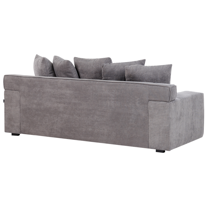 3-seater sofa VISKAN Velour Dark grey [6]