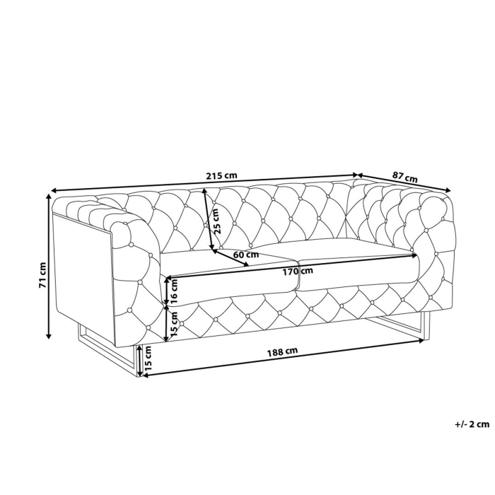 3-seater sofa VISSLAND Light beige [3]