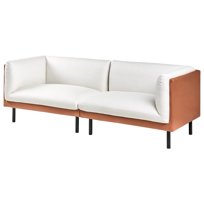 Canapea cu 3 locuri VORGOD  Alb-murdar [4]