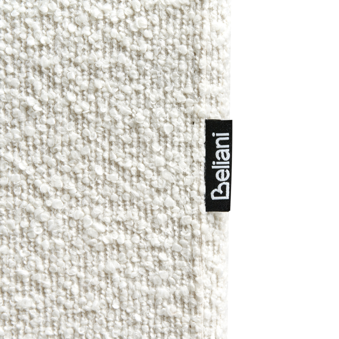 Canapea cu 3 locuri VORGOD Boucle Alb-murdar [10]