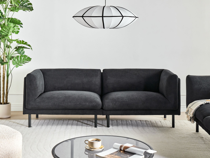 Canapea cu 3 locuri VORGOD  Negru [1]