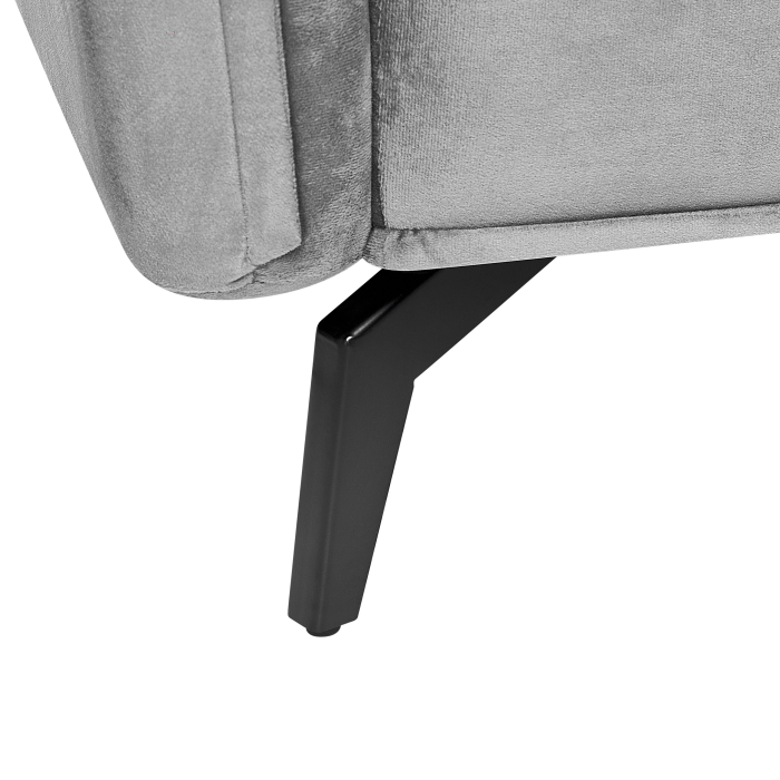 Canapea cu 4 locuri AURE Catifea Gri deschis [10]