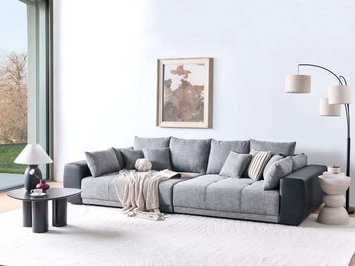 Canapea cu 4 locuri TORPO  Gri [1]