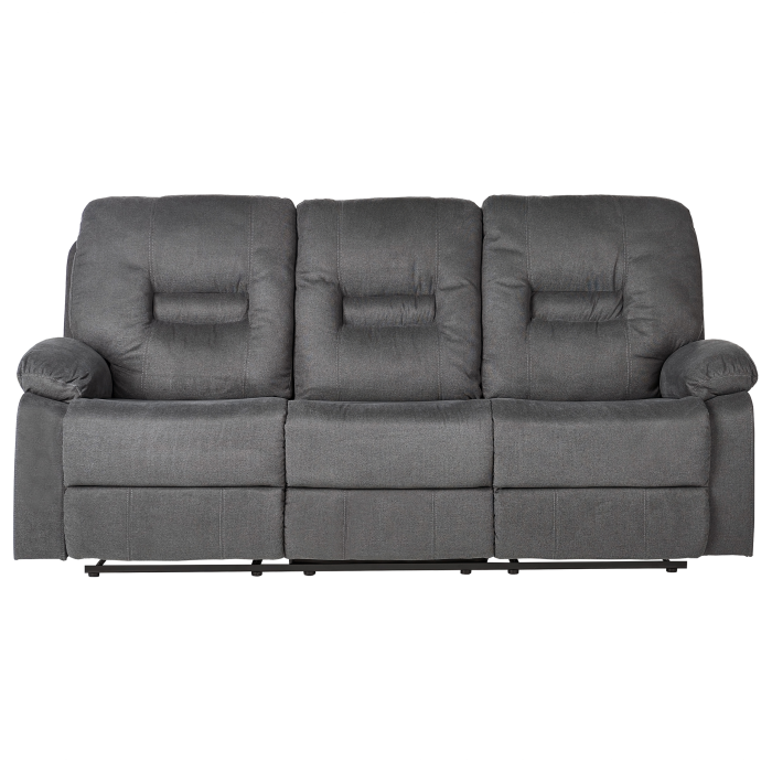 BERGEN II 3-seater manual recliner sofa Dark Grey [5]