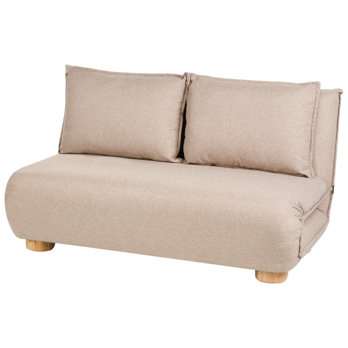Canapea extensibilă cu 2 locuri ABISKO In sintetic Bej [2]