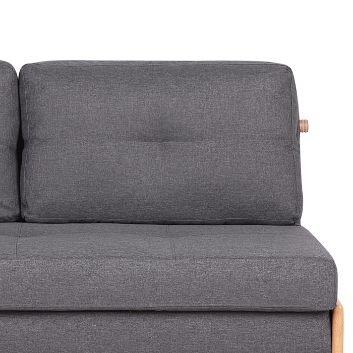 Canapea extensibilă cu 2 locuri EDLAND  Gri închis [6]