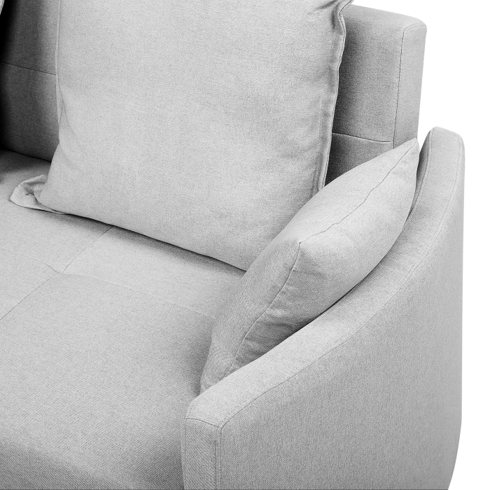 Canapea extensibilă cu 2 locuri HOVIN  Gri deschis [6]