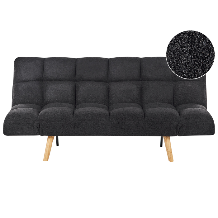 2-seater sofa INGARO Boucle Black [2]