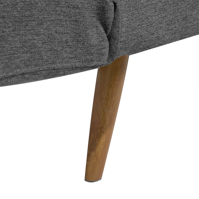 Canapea extensibilă cu 2 locuri INGARO  Gri închis [8]