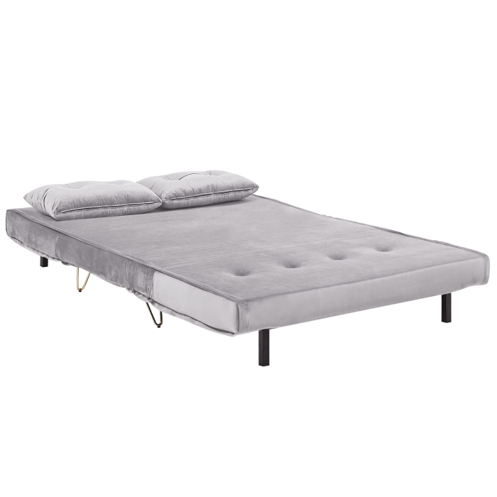VESTFOLD 2-seater sofa bed Grey Velvet [7]