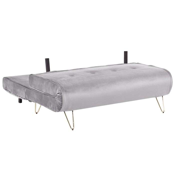 VESTFOLD 2-seater sofa bed Grey Velvet [5]