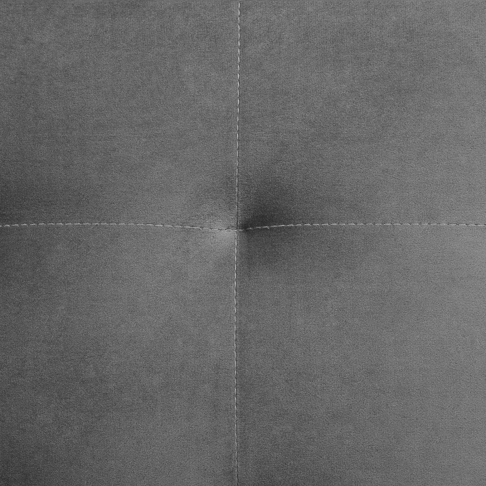 3-seater sofa ABERDEEN Velvet Grey Extendable [7]