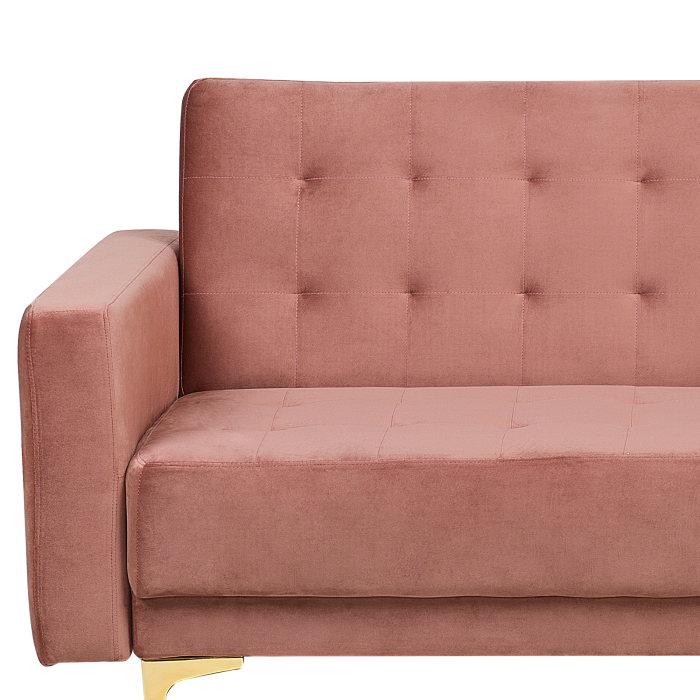 3-Seater Sofa ABERDEEN Pink Velvet [6]