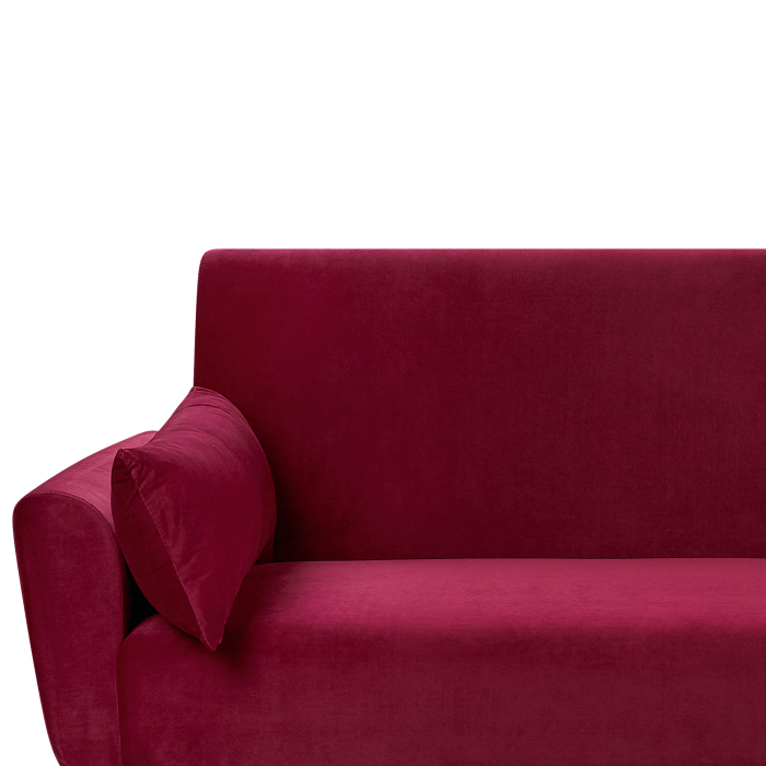 EINA 3-seater corner sofa Velvet Burgundy [6]