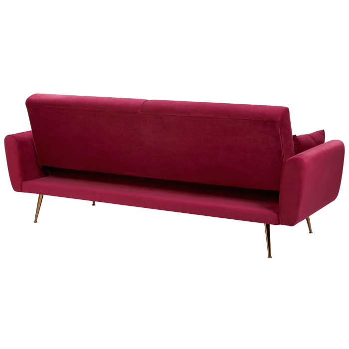 EINA 3-seater corner sofa Velvet Burgundy [5]