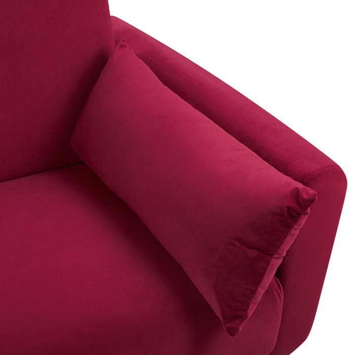 EINA 3-seater corner sofa Velvet Burgundy [7]