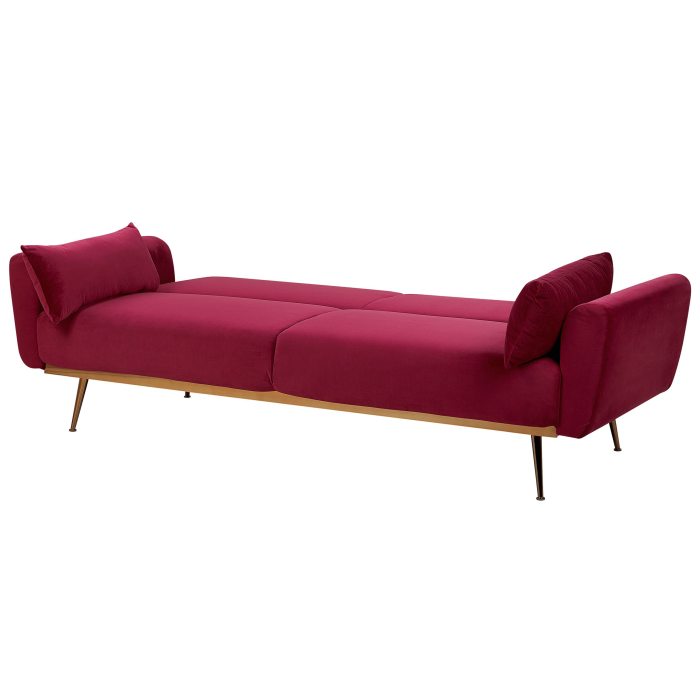 EINA 3-seater corner sofa Velvet Burgundy [4]
