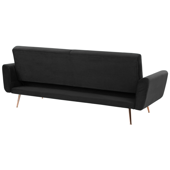 3-seater sofa bed EINA Black Velvet [8]